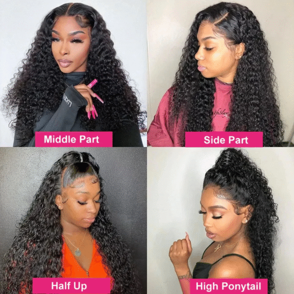Ms Lula Wear and Go Water Wave Curly Glueless 5x5 HD Lace Closure Wig - Image 6